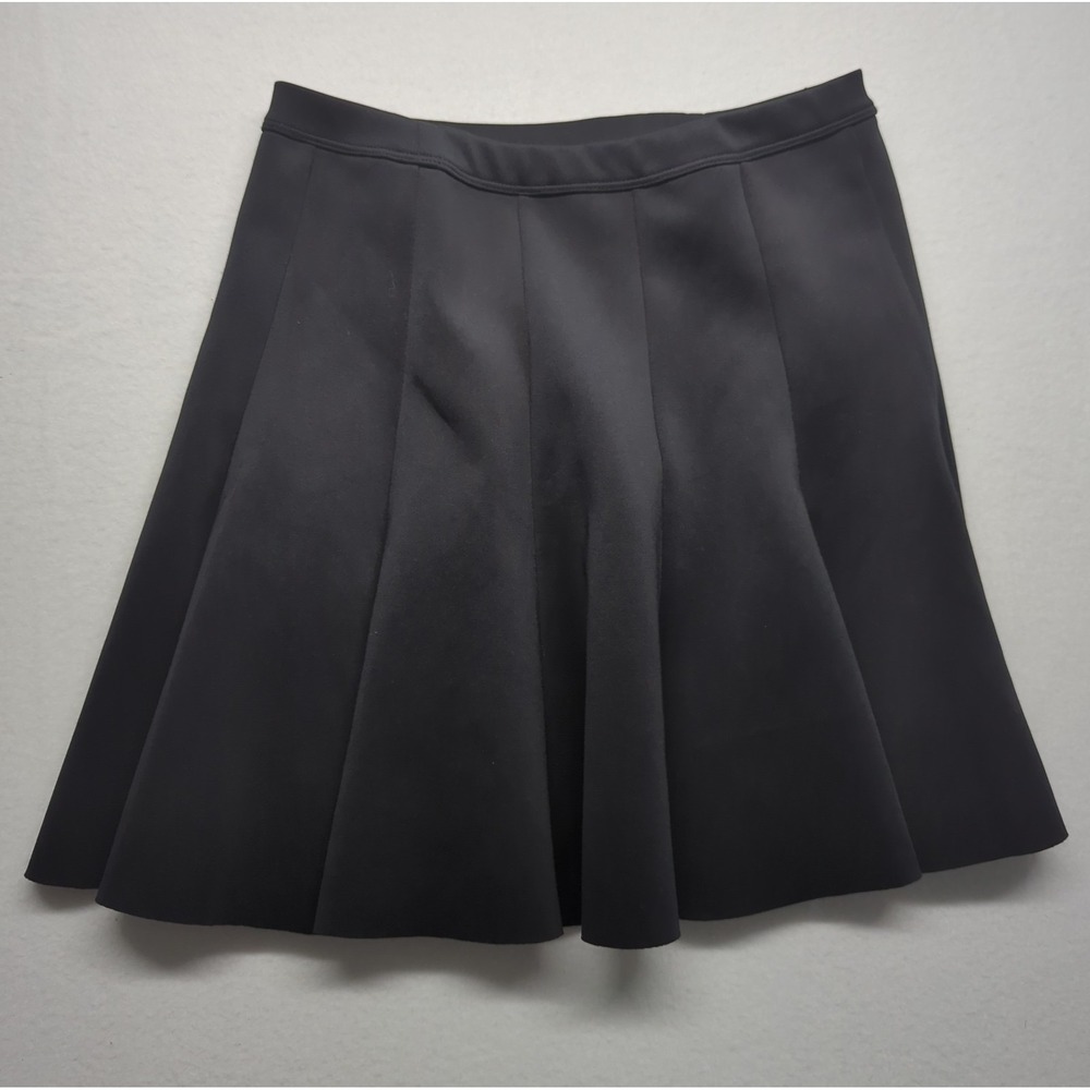 Abercrombie & Fitch Skirt Flare Black Womens Small Polyester Stretch Pull On